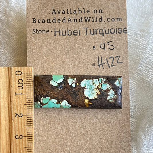 Hubei Turquoise Cabochon - H122 4F0D5BB7-59A1-47B6-94C0-A9F75B912986 Brandedandwild.com