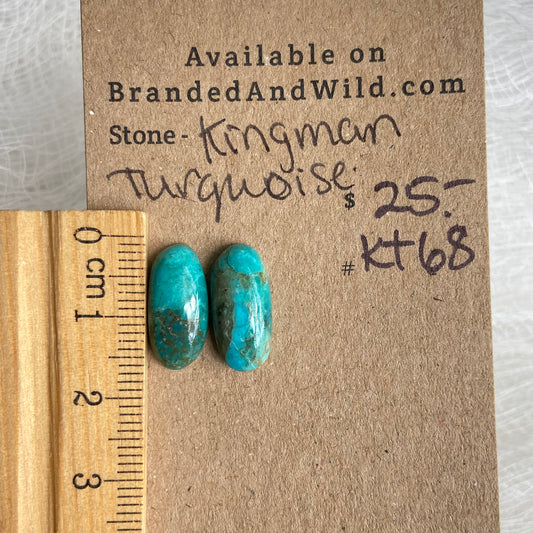 Kingman Turquoise (composite) Cabochon - KT68