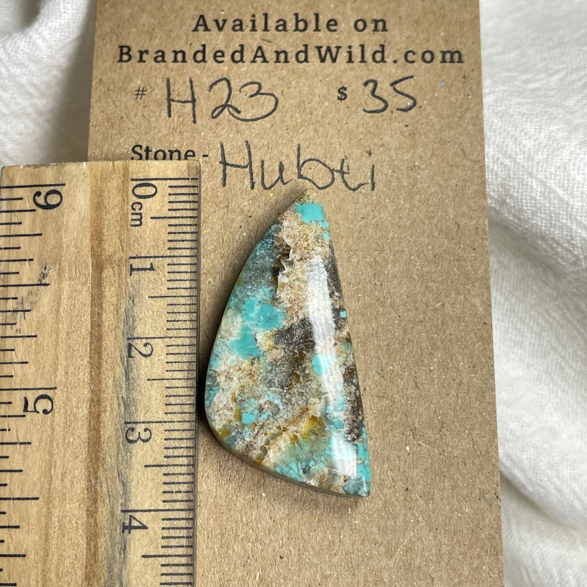 Hubei Turquoise Cabochon - H23 4F1187A6-FB06-4DBF-8509-EF3BDF77FE1C Brandedandwild.com