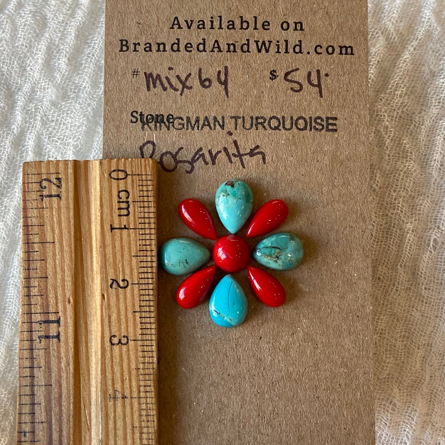 Rosarita / Kingman Cabochon - MIX64