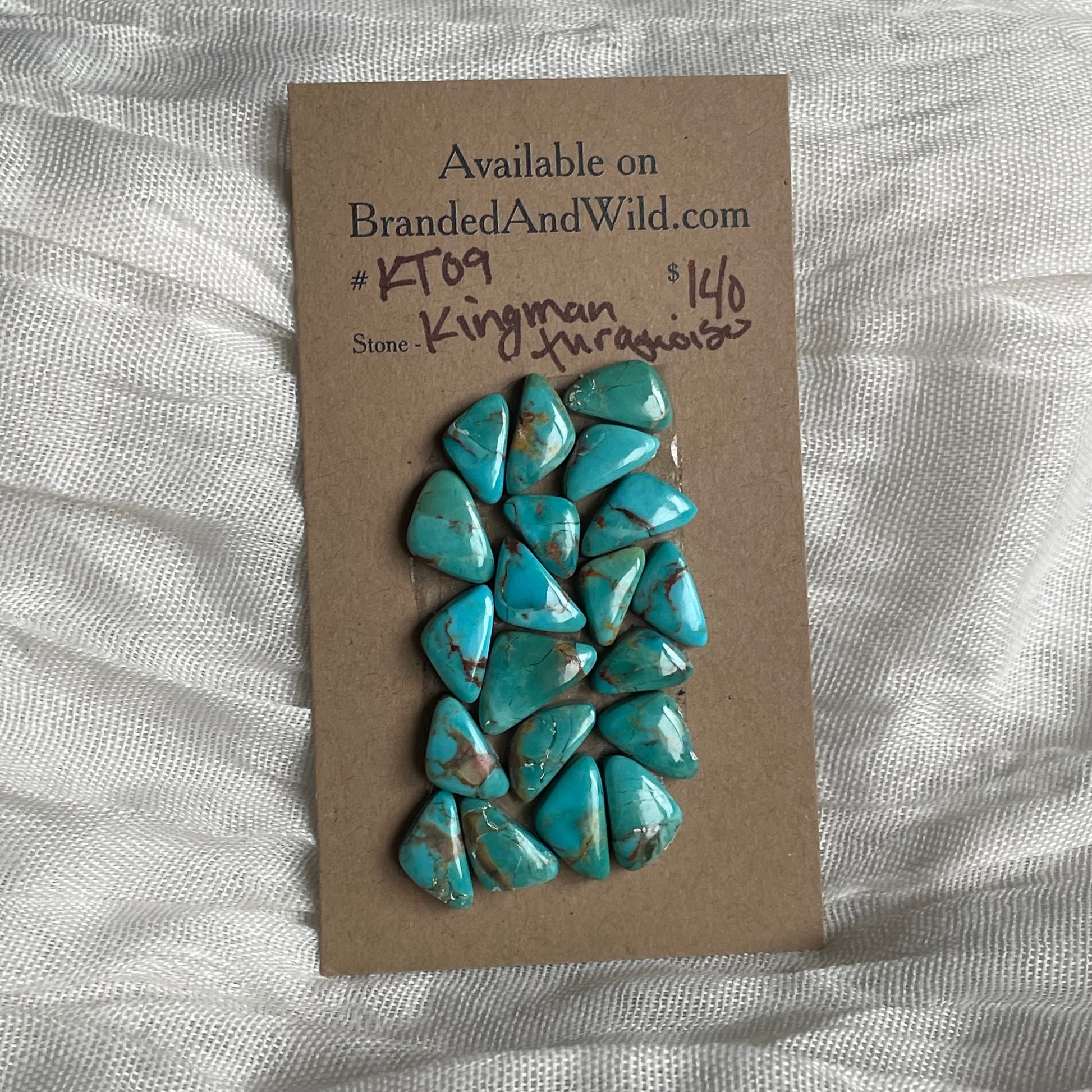Kingman Turquoise Cabochon - KT09 4F2F02B0-1B07-41EF-9419-8EDFEA43C57C Brandedandwild.com