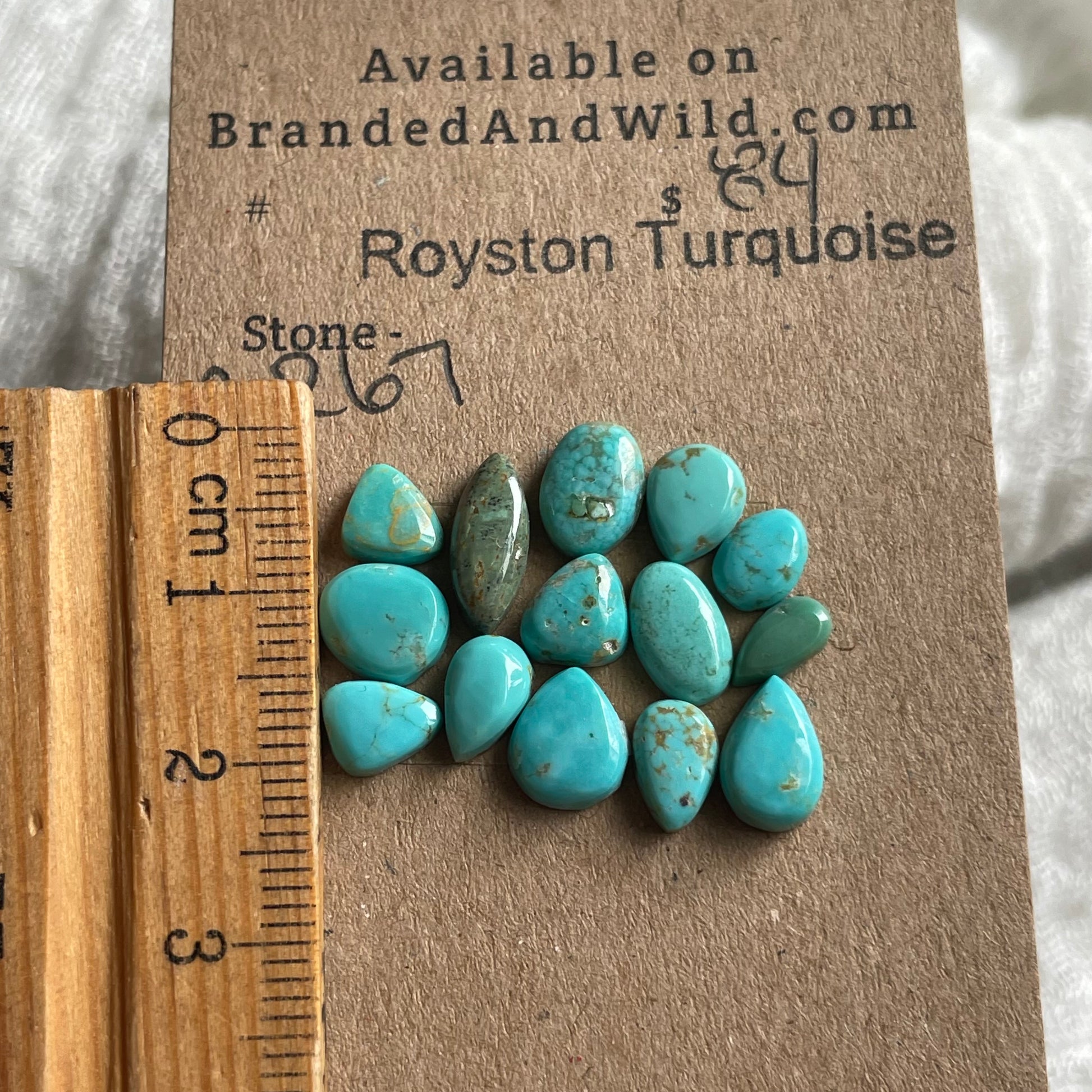 Royston Turquoise Cabochon - RR67 4F46CECB-DA58-498F-ABD3-02DD5D18D0D6 Brandedandwild.com