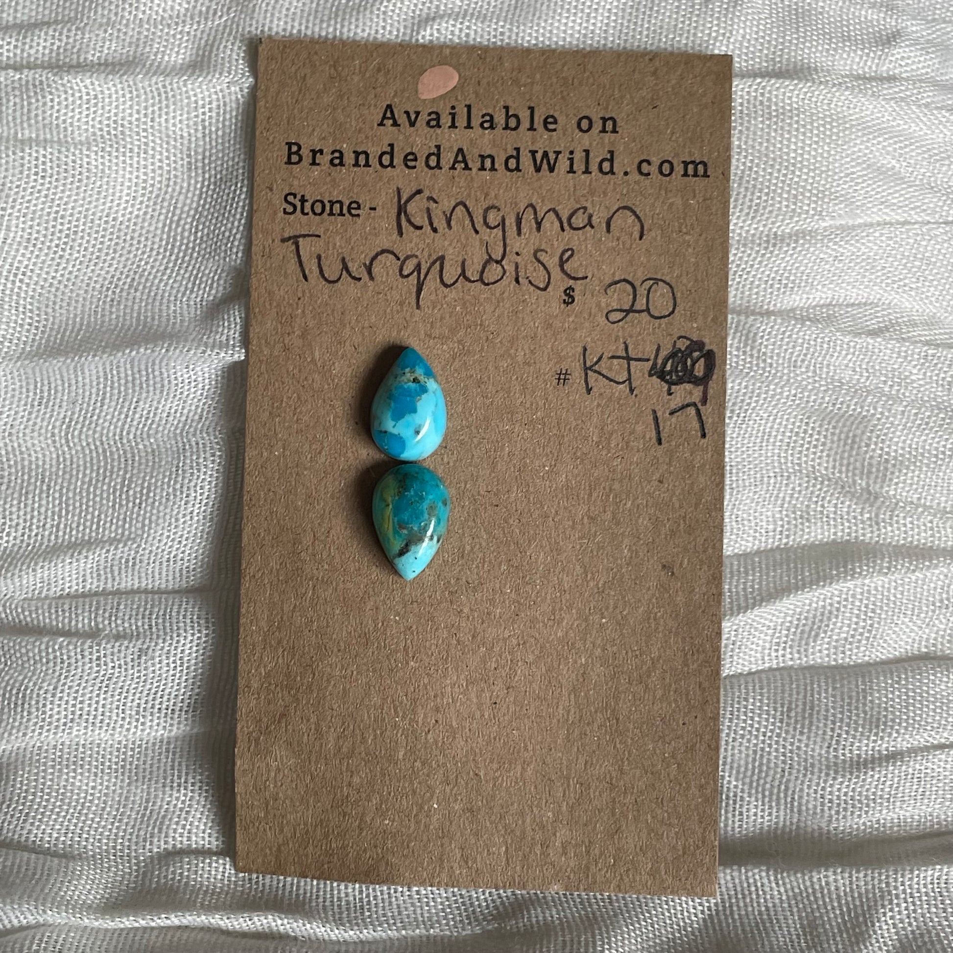 Kingman Turquoise Cabochon - KT17 4F487568-21EF-45DB-84FE-5F0F9CCFA4B2 Brandedandwild.com
