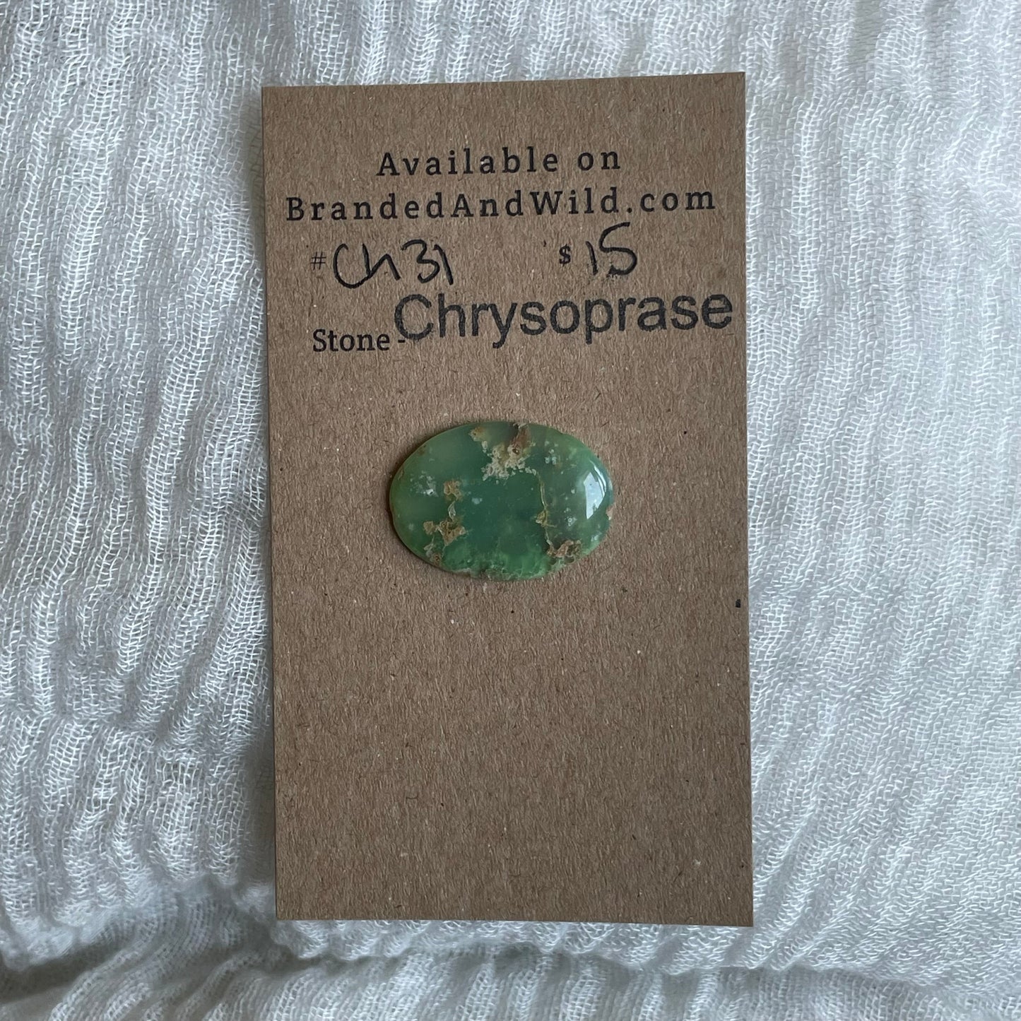 Chrysoprase Cabochon - Ch31