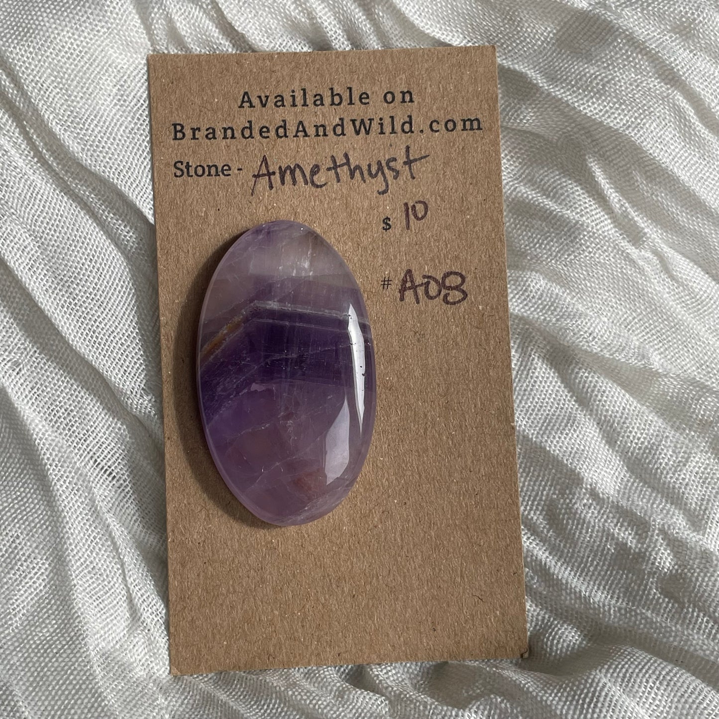 Amethyst Cabochon - A08 4F68A0A7-5327-46DF-A553-1EE76DFA1680 Brandedandwild.com