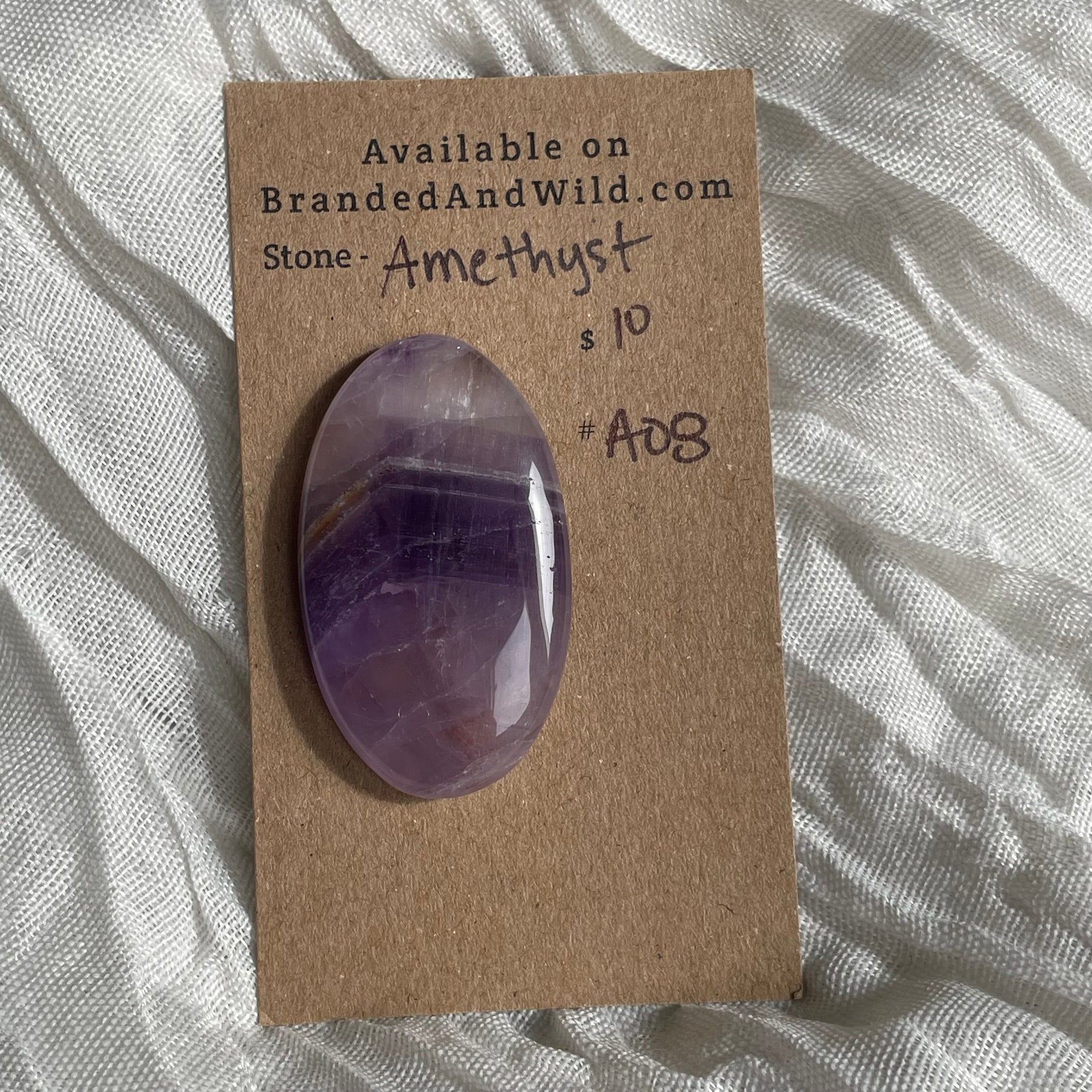 Amethyst Cabochon - A08 4F68A0A7-5327-46DF-A553-1EE76DFA1680 Brandedandwild.com