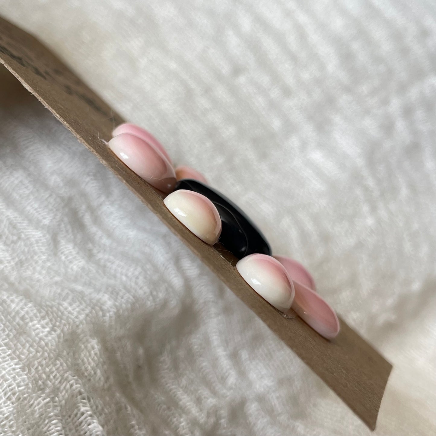 Black Onyx / Pink Conch Cabochon - Mix17 4F6E1F1C-53ED-457F-9F80-3E35F82F6F49 Brandedandwild.com