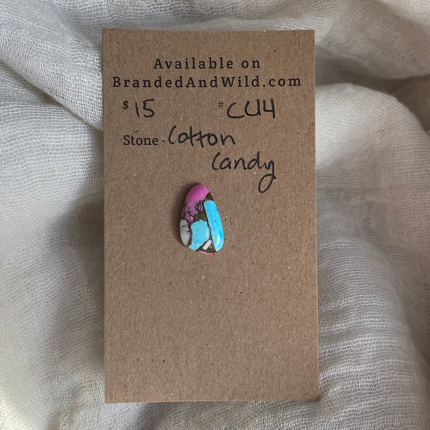 Cotton Candy Cabochon - CC14 4F88DA20-89AD-4FD6-999F-FA24EA32701A Brandedandwild.com