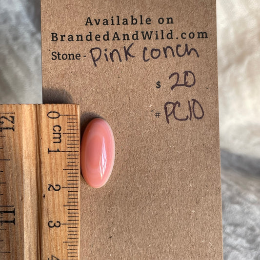 Pink Conch Cabochon - PC10 4FB21AC7-A2E2-4946-8CC4-52C3BB269354 Brandedandwild.com