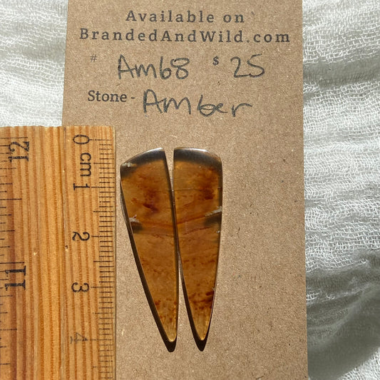 Amber Cabochon AM68 4FDD9ABE-7836-4390-BFBF-7259C59970A0 Brandedandwild.com