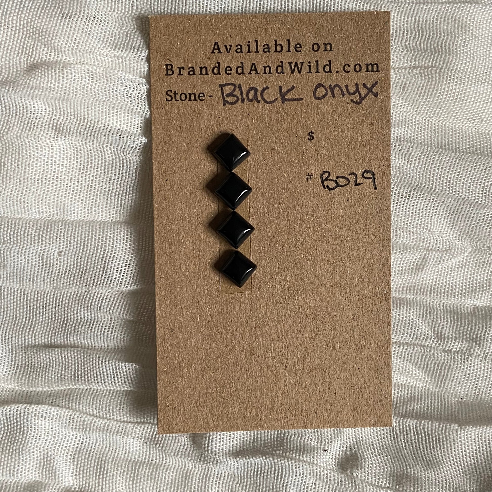 Black Onyx - Cabochon - B029 4FE1820B-1258-4292-9CA2-0618B0595D7D Brandedandwild.com