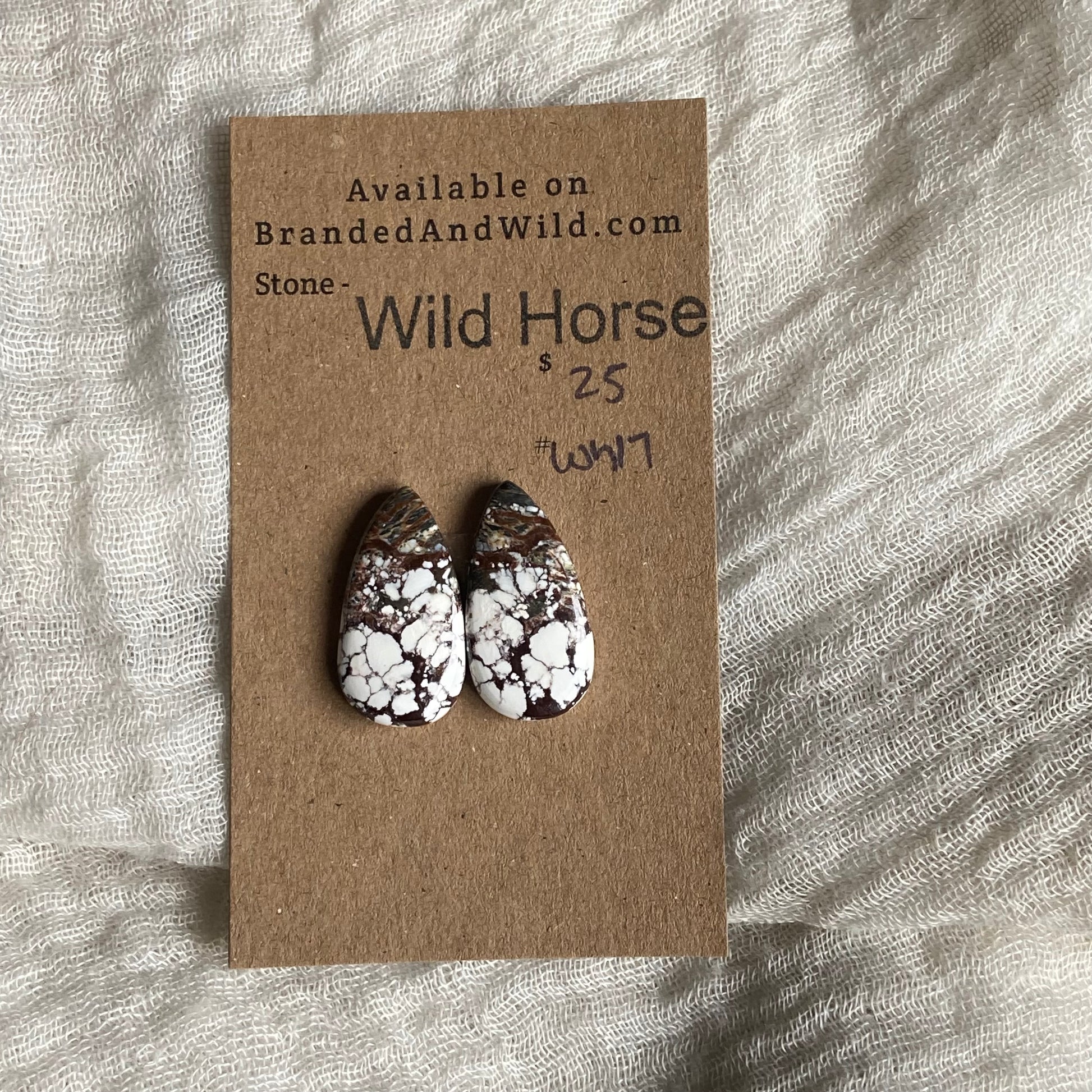 Wild Horse Cabochon - WH17 4FE4CDF8-1378-4973-8B0D-E0DD4BFF9C55 Brandedandwild.com