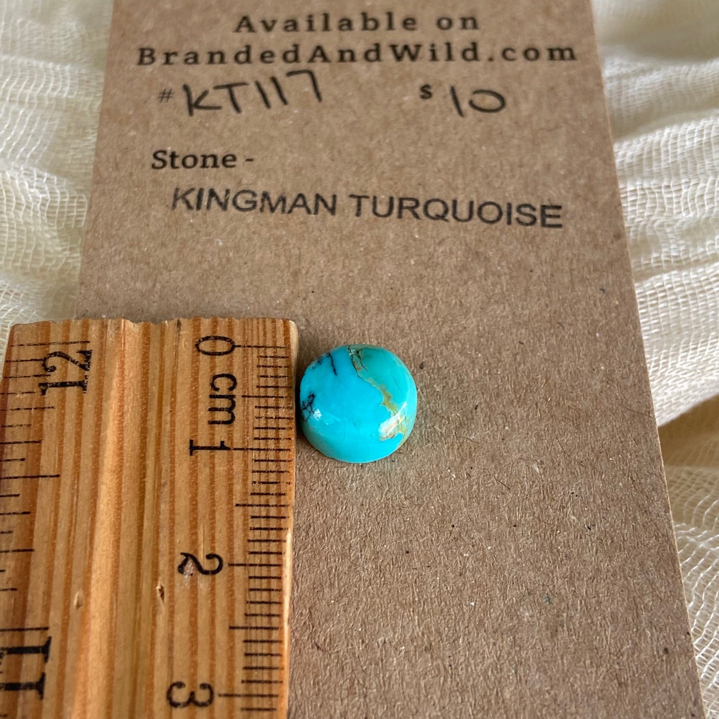 Kingman Turquoise Cabochon - KT117 4FF3B8F8-84AC-4B6A-984F-816D34C13D4A Brandedandwild.com