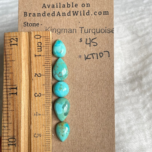 Kingman Turquoise Cabochon - KT107 50021FF7-588E-4993-B4CC-41587FDA3E11 Brandedandwild.com