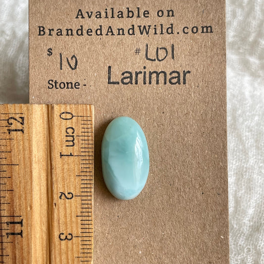 Larimar Cabochon - L01 5033B8EE-417D-43CE-A255-2F3387FB944E Brandedandwild.com