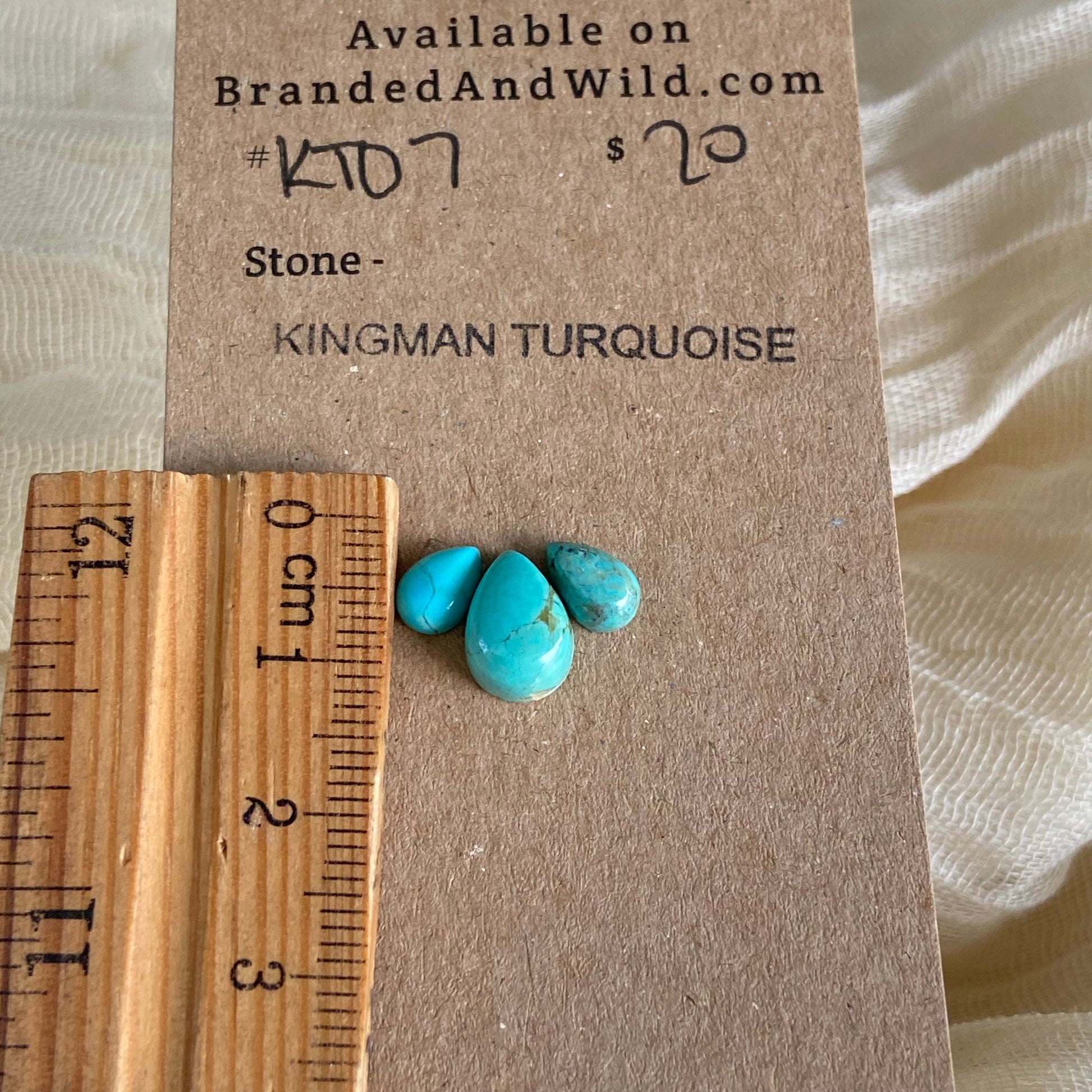 Kingman Turquoise Cabochon - KT07 50534658-A144-49A6-8EBA-583C5DC47D13 Brandedandwild.com