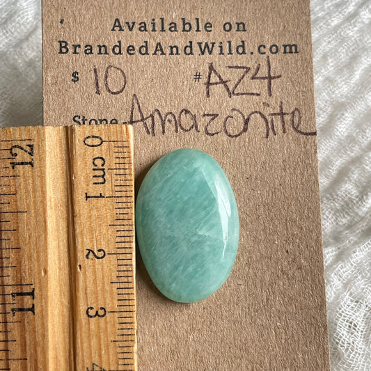 Amazonite Cabochon - AZ4 506D6B28-F869-4B5B-B8EB-EF6DC205A22C Brandedandwild.com