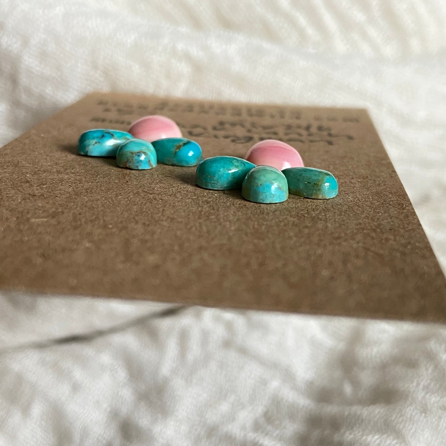 Kingman / Pink Conch Cabochon - Mix246 50735BC9-7EBF-45BF-9C21-2AE04B8D9DA8 Brandedandwild.com