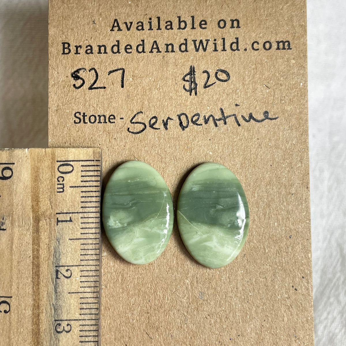 Serpentine - Cabochon - S27 50A82A3F-988D-433C-85C4-FAA7C7A64712 Brandedandwild.com
