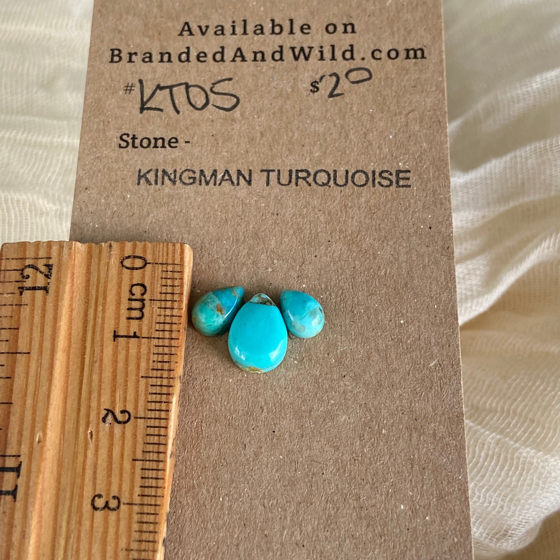 Kingman Turquoise Cabochon - KT05 50CCA14E-1779-4CA1-B69A-189B5154BEAB Brandedandwild.com
