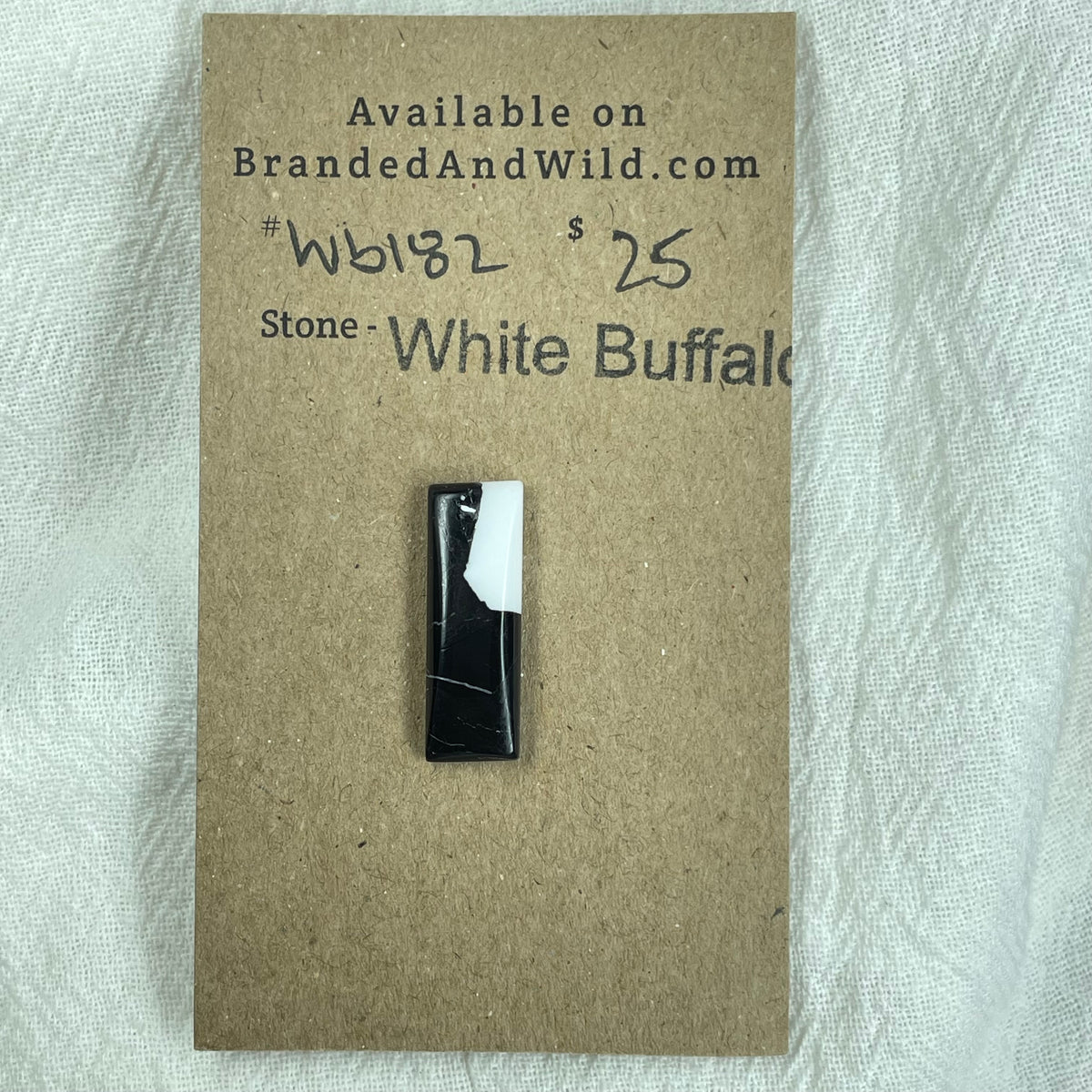 White Buffalo Cabochon - WB182 50D83A09-10BB-4B05-B597-8D6F8158B5BF Brandedandwild.com