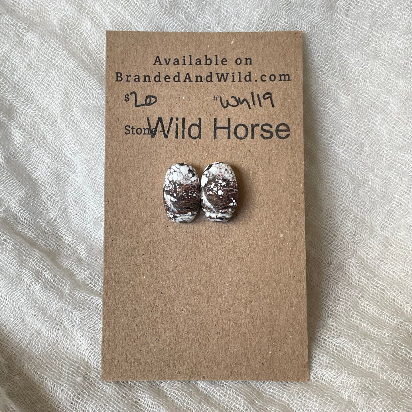 Wild Horse Cabochon - WH119 50D9212E-9833-45FA-A013-CC9155D7E444 Brandedandwild.com