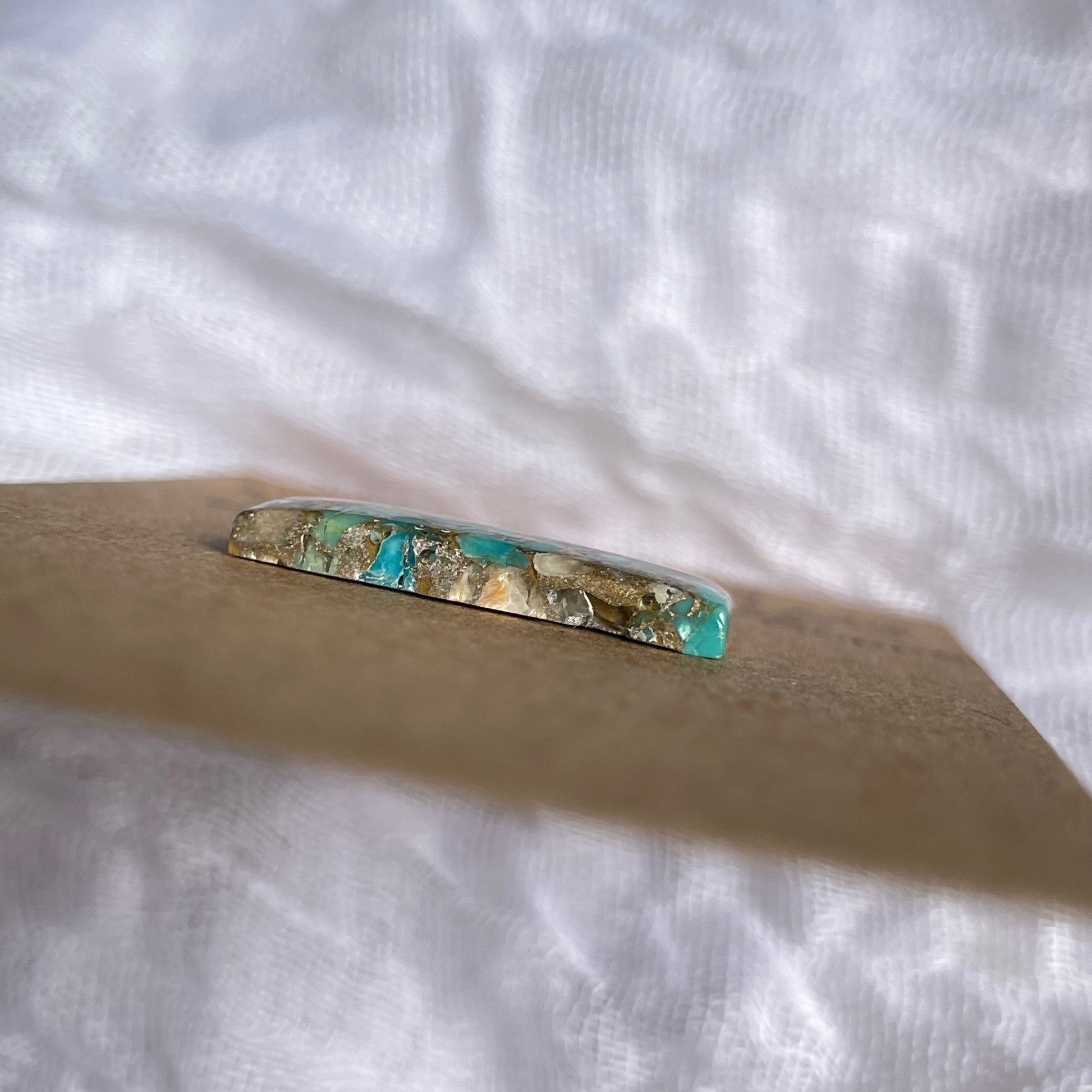 Turquoise, Oyster Shell, Copper Cabochon - TOC55 50F2058A-8256-49F1-BCBA-AD4B358FC858 Brandedandwild.com