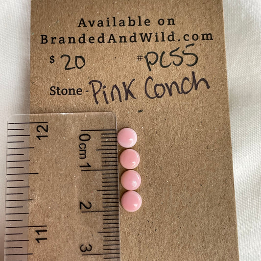 Pink Conch Cabochon - PC55 50F53805-9E7B-4035-B555-4B14BCDA1B61 Brandedandwild.com