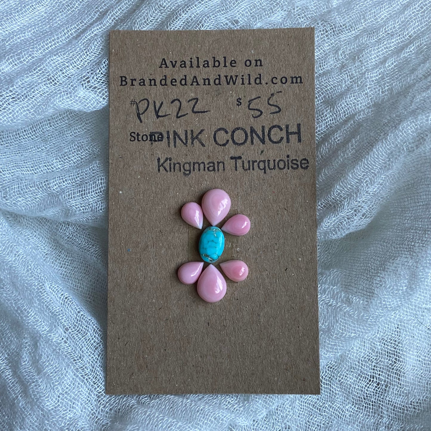 Pink Conch / Oyster Shell Cabochon - PK22