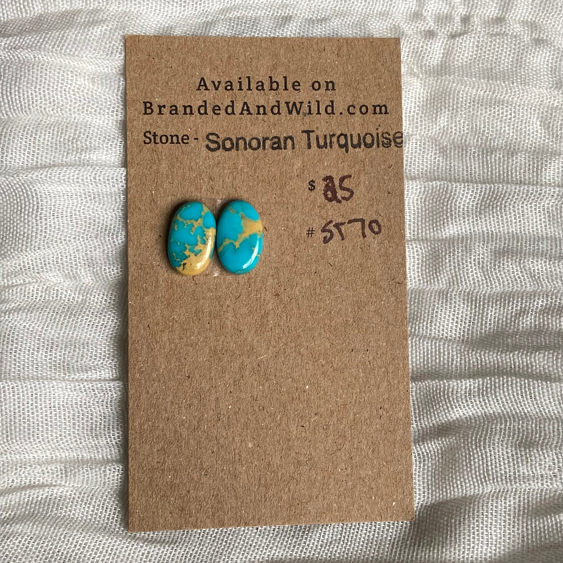 Sonoran Turquoise Cabochon - ST70 516196D5-391E-4E8B-96F0-089476CB9B17 Brandedandwild.com