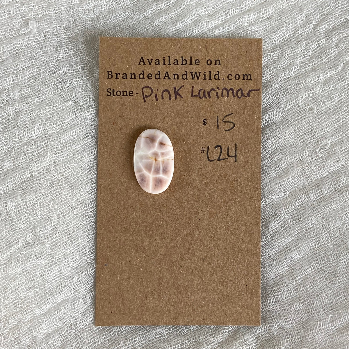 Pink Larimar Cabochon - PL24