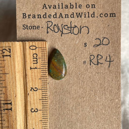 Royston Ribbon Turquoise Cabochon RR4 51A34B82-B720-4F6E-BE59-5655C611A7BE Brandedandwild.com