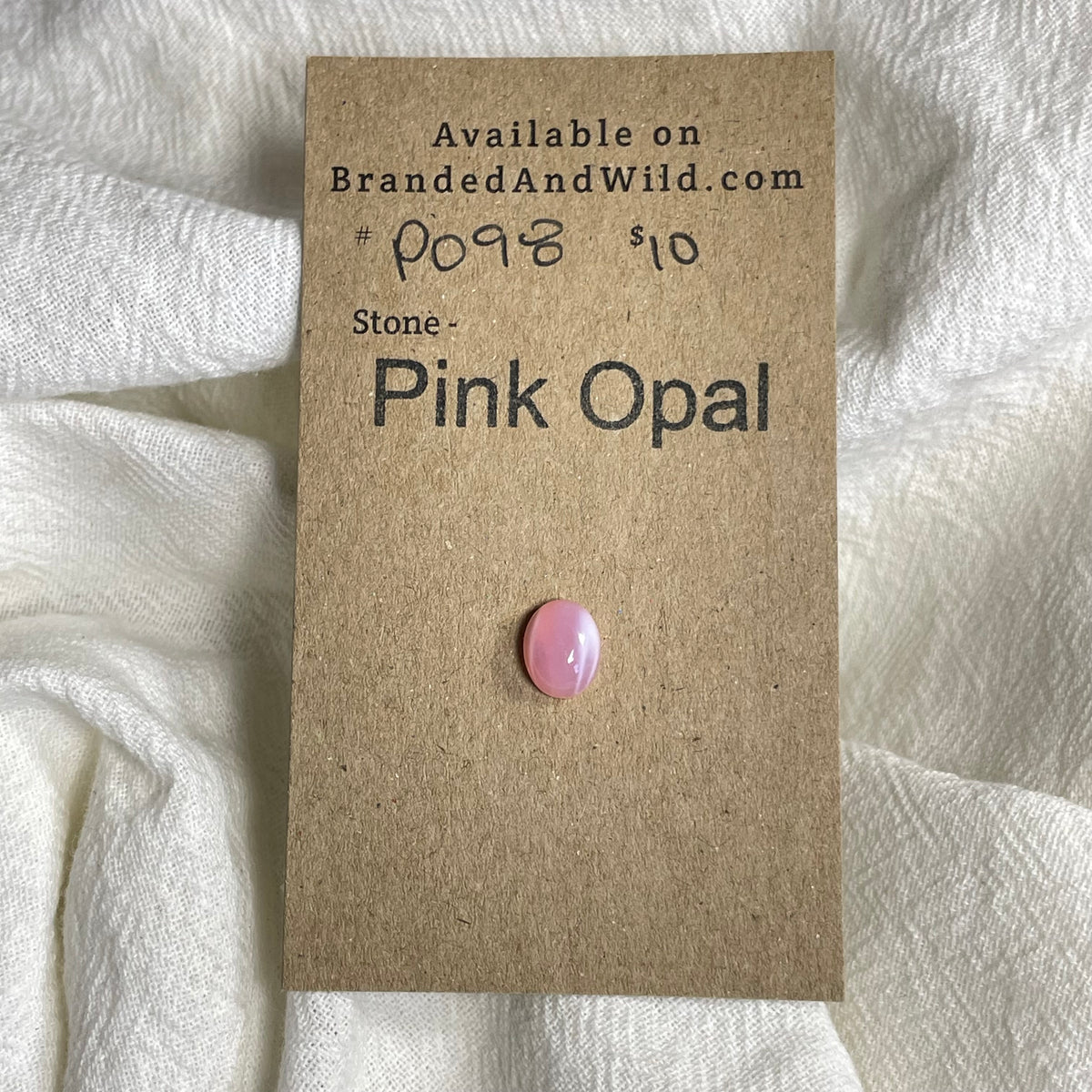 Pink Opal Cabochon - PO98 51A53889-9DB2-425B-BEF2-D9BF510ED833 Brandedandwild.com