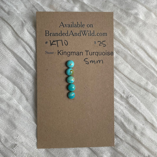 Kingman Turquoise Cabochon - KT10 51AFB392-E6A5-4960-90FA-C62339631CC1 Brandedandwild.com