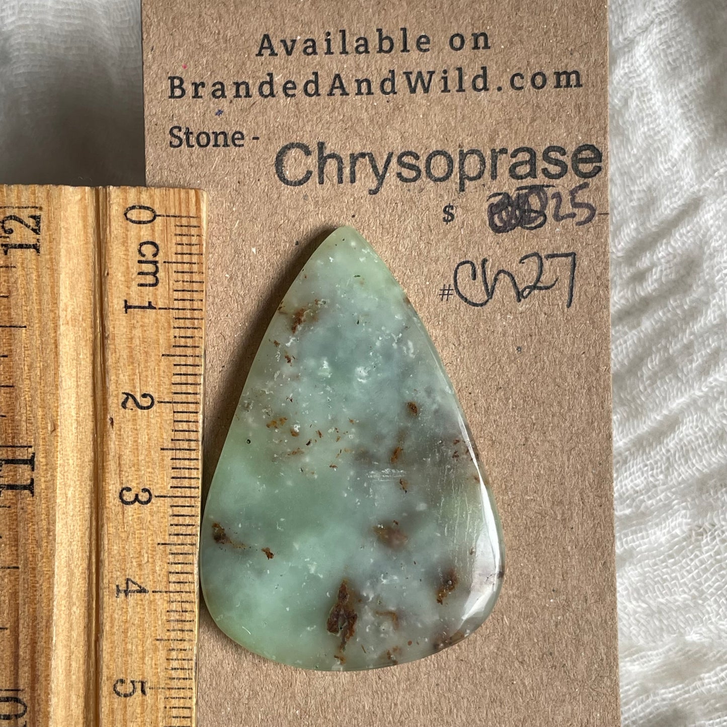 Chrysoprase Cabochon - Ch27 51F446F9-19E0-44EB-8888-D06AA28AECDC Brandedandwild.com