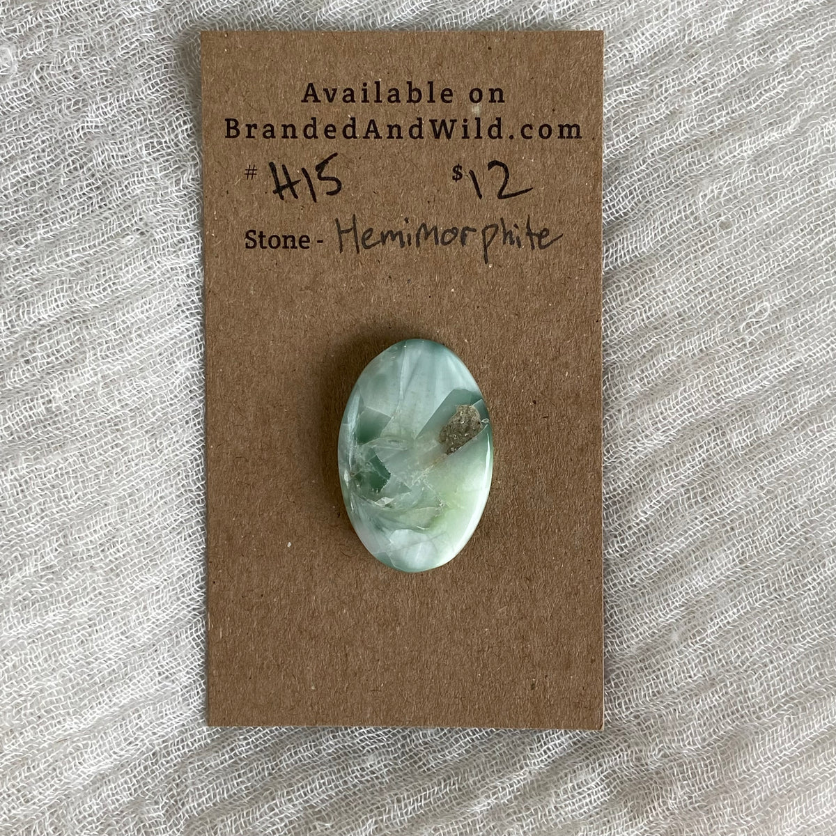 Hemimorite Cabochon - H15