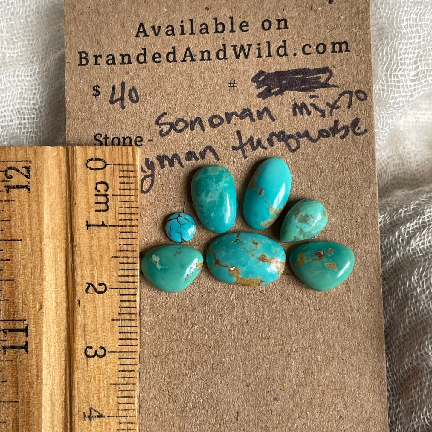 Sonoran / Kingman Turquoise Cabochon - Mix70 5277EA06-7E1D-44C8-BF59-8E2B608A4466 Brandedandwild.com