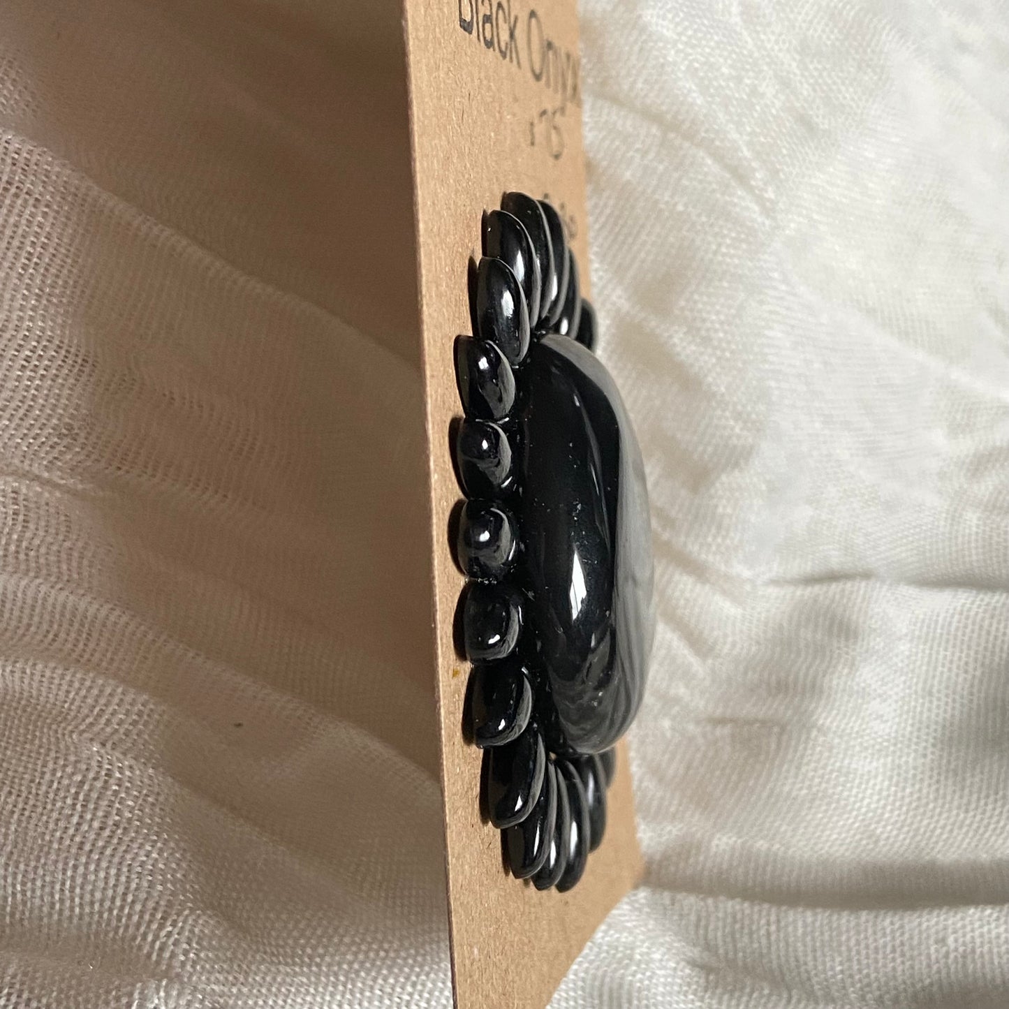Black Onyx - Cabochon - B030 528892D8-F343-474B-9B08-6AABDD44676E Brandedandwild.com