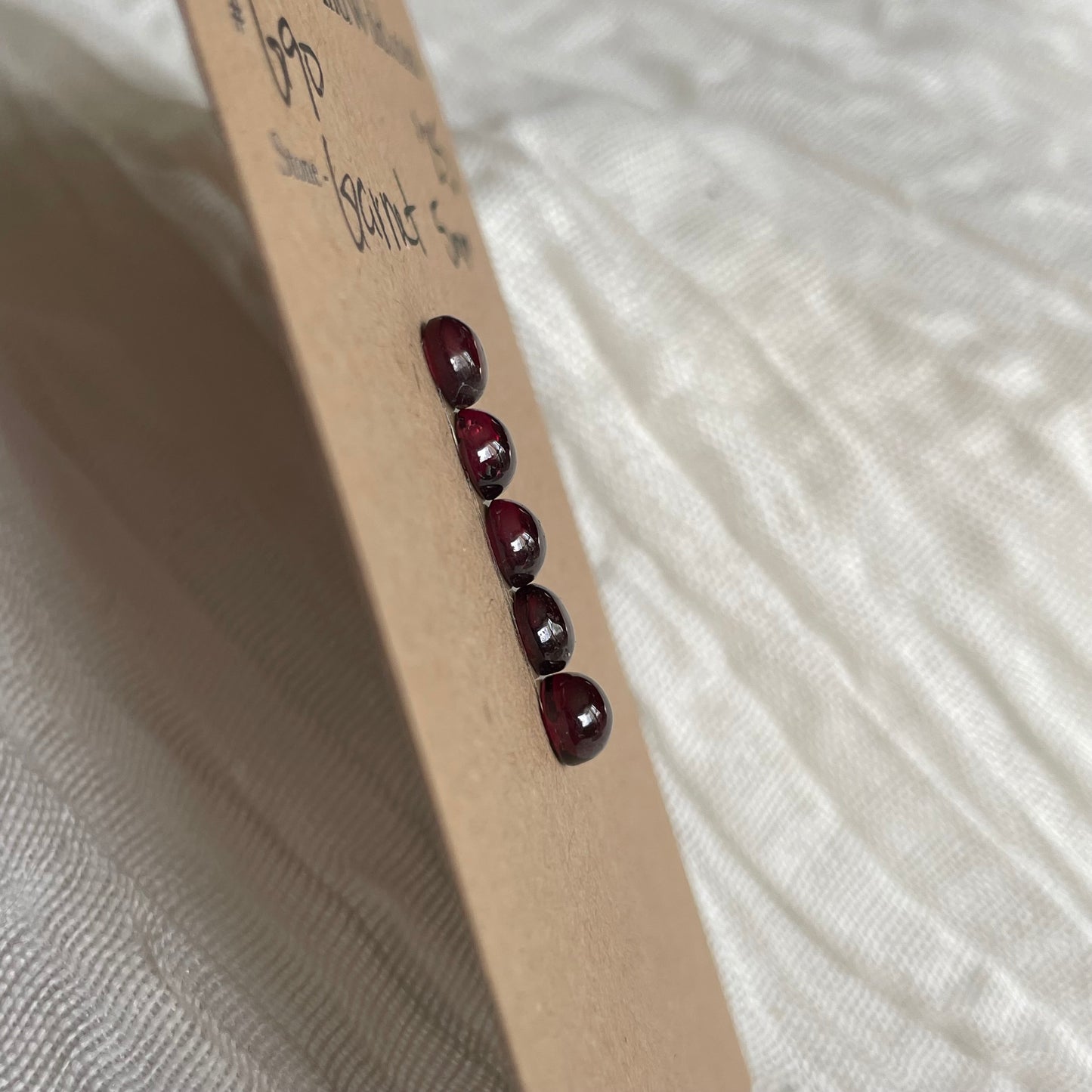 Garnet Cabochon - G90 5298DCE1-F03C-432E-BD61-B0F957EB1D8D Brandedandwild.com
