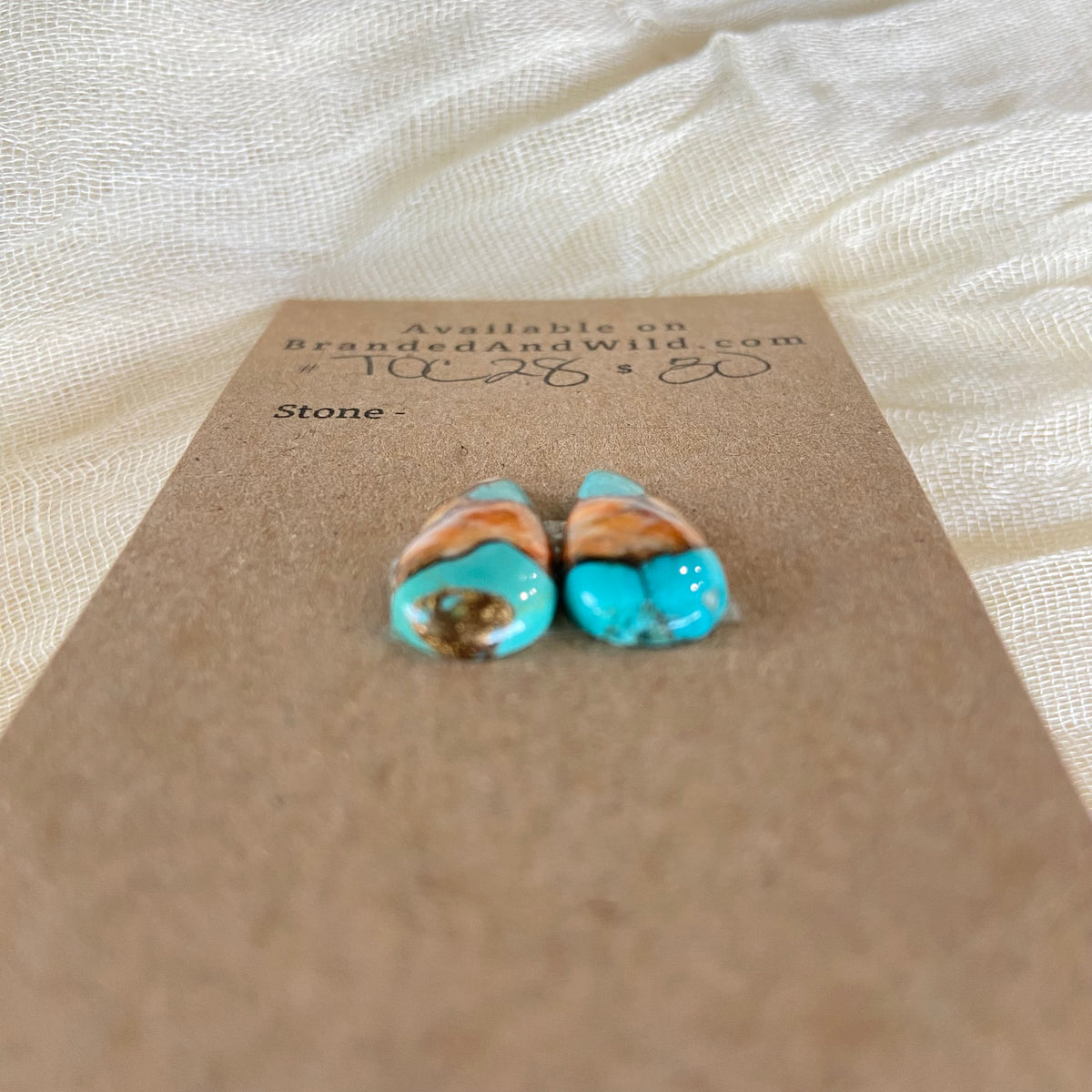 Turquoise, Oyster Shell, Copper Cabochon - TOC28 52AD6710-ED12-451C-B5D2-3AA5F049E36A Brandedandwild.com