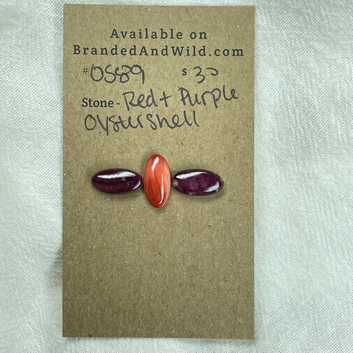 Oyster Shell Cabochon - OS89 52B35A31-F695-4519-9B64-5C651A86D112 Brandedandwild.com
