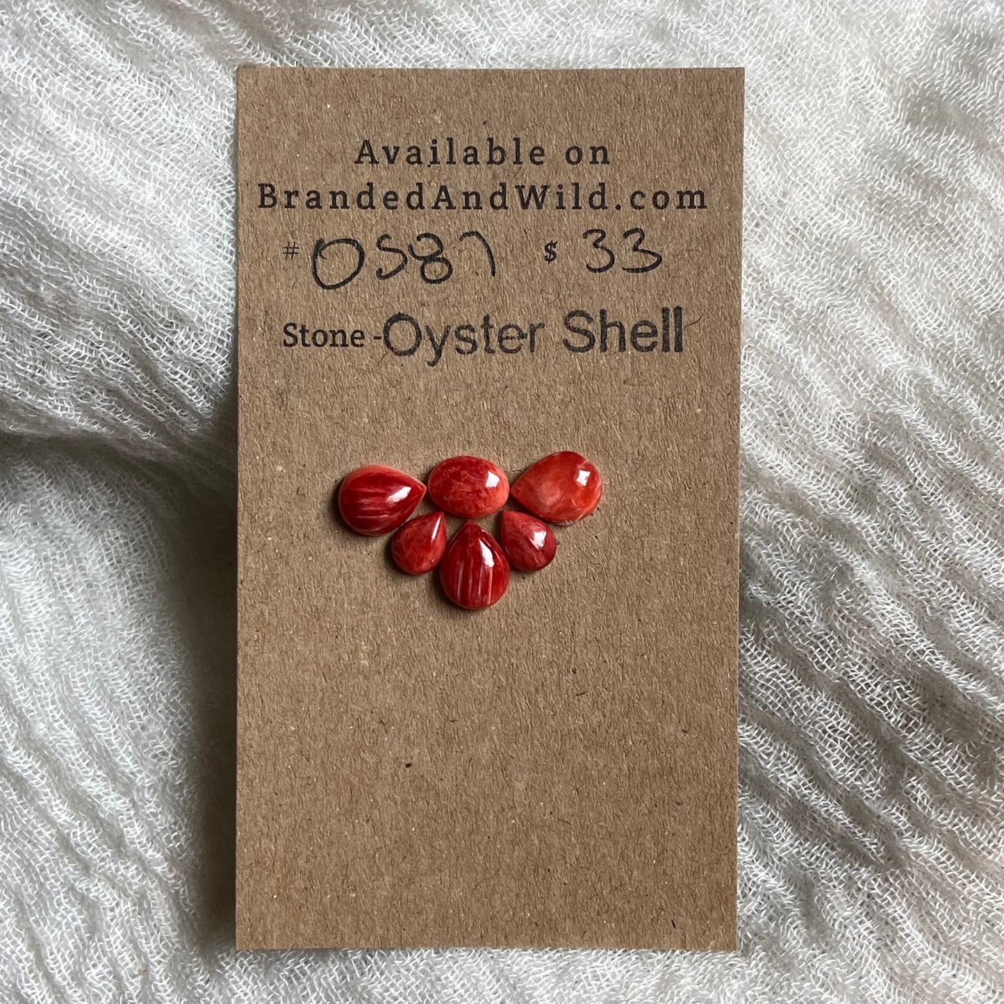 Oyster Shell Cabochon - OS87