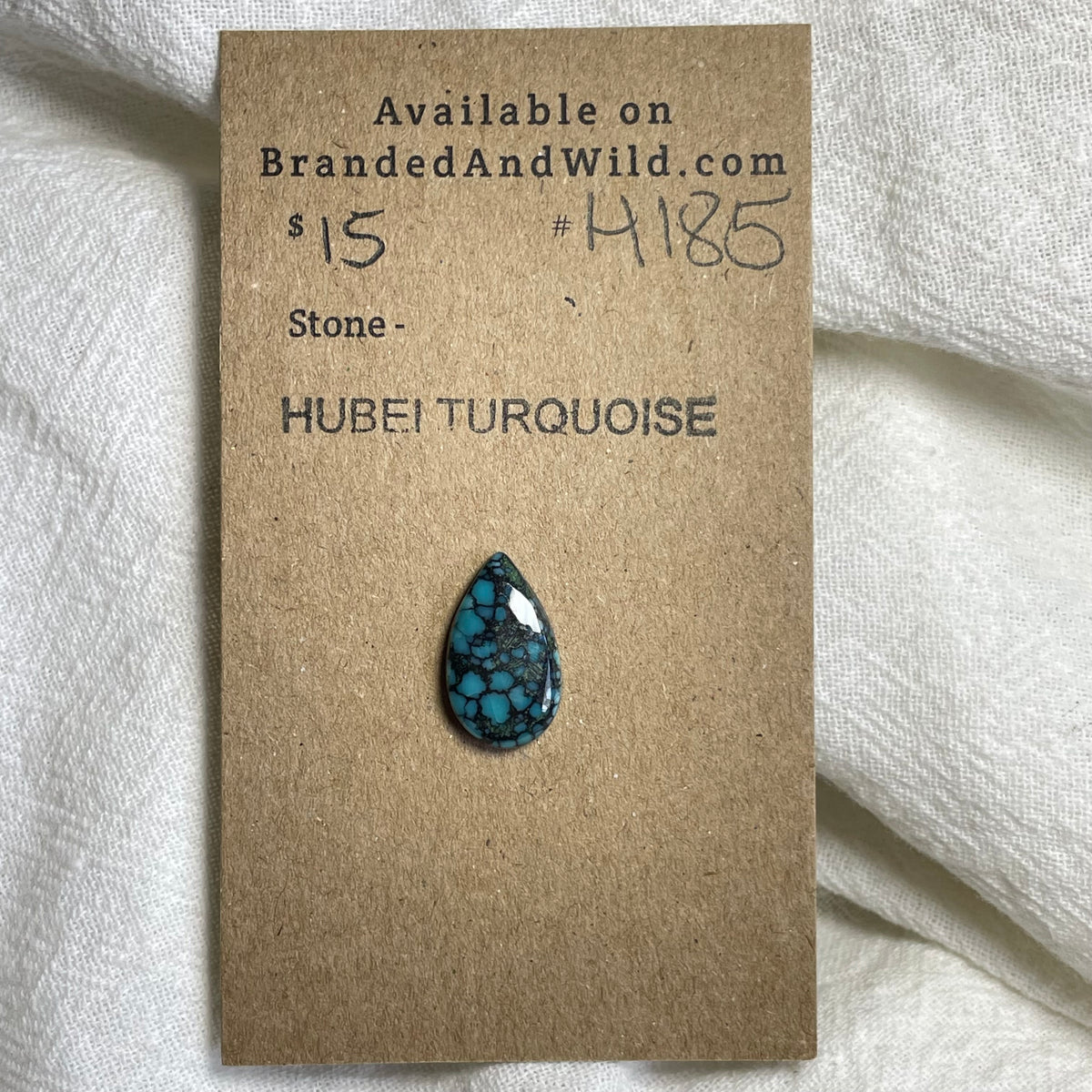 Hubei Turquoise Cabochon - H185 52C0F1F6-2F81-46B6-A7A9-EA7C47A9137F Brandedandwild.com