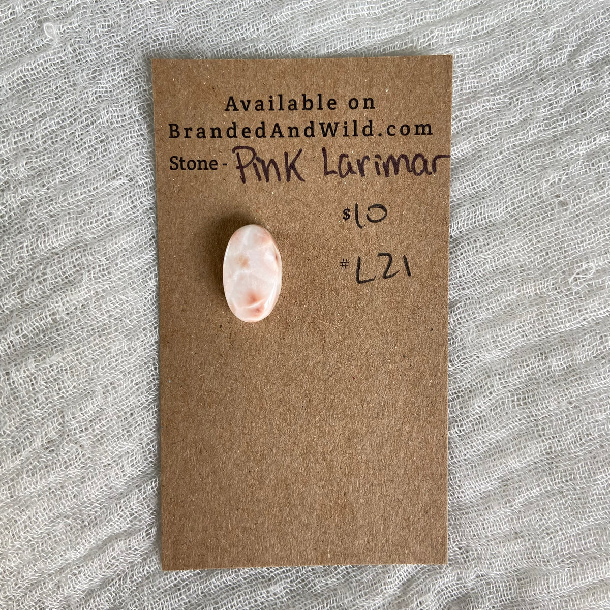 Pink Larimar Cabochon - PL21