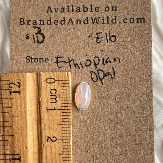 Ethiopian Opal Cabochon - E16 52F225F5-5C1C-423D-AB44-98ADDAD8179A Brandedandwild.com