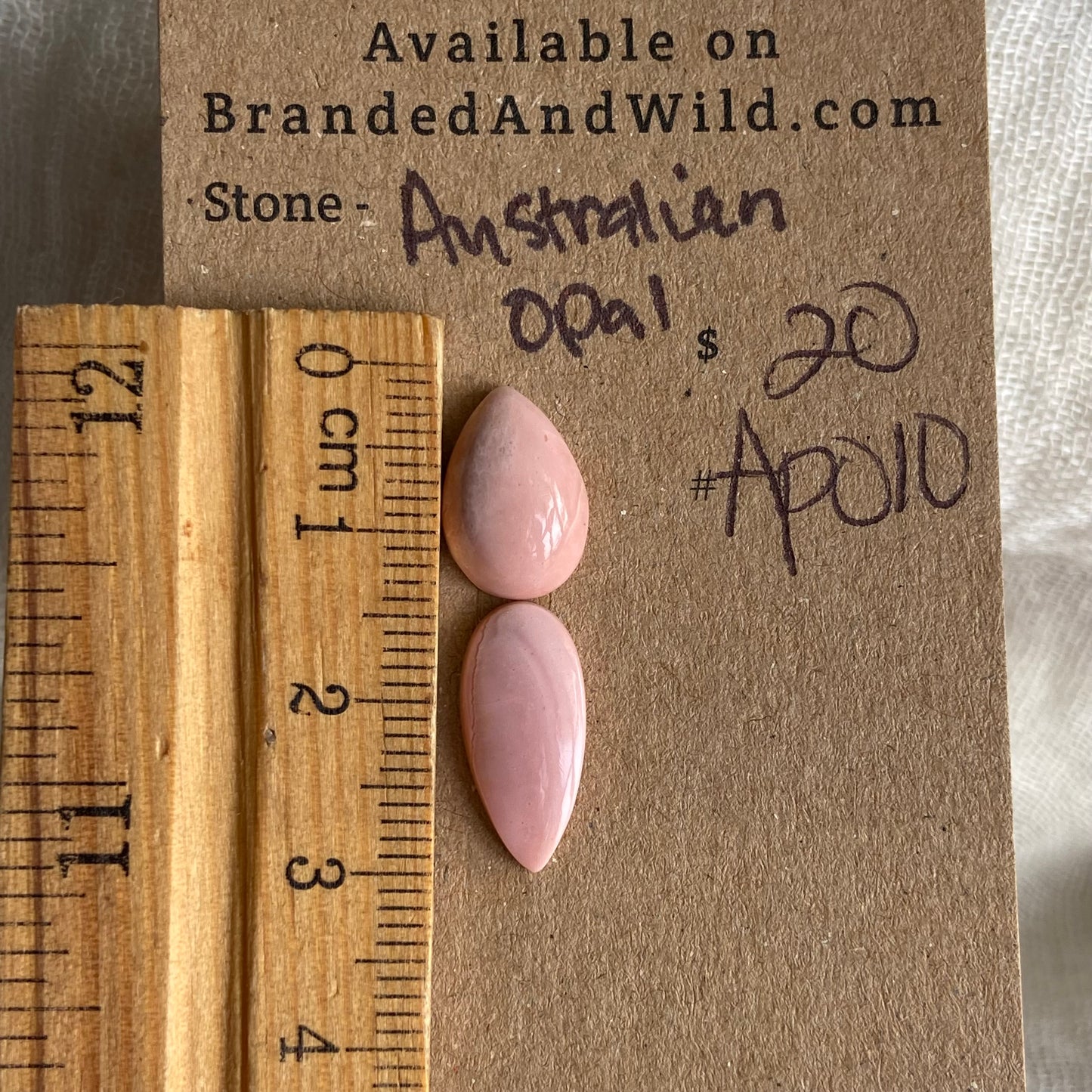 Australian Pink Opal Cabochon - AP010 53201D4E-E42D-4AAF-A373-AFF3DDAAF2ED Brandedandwild.com