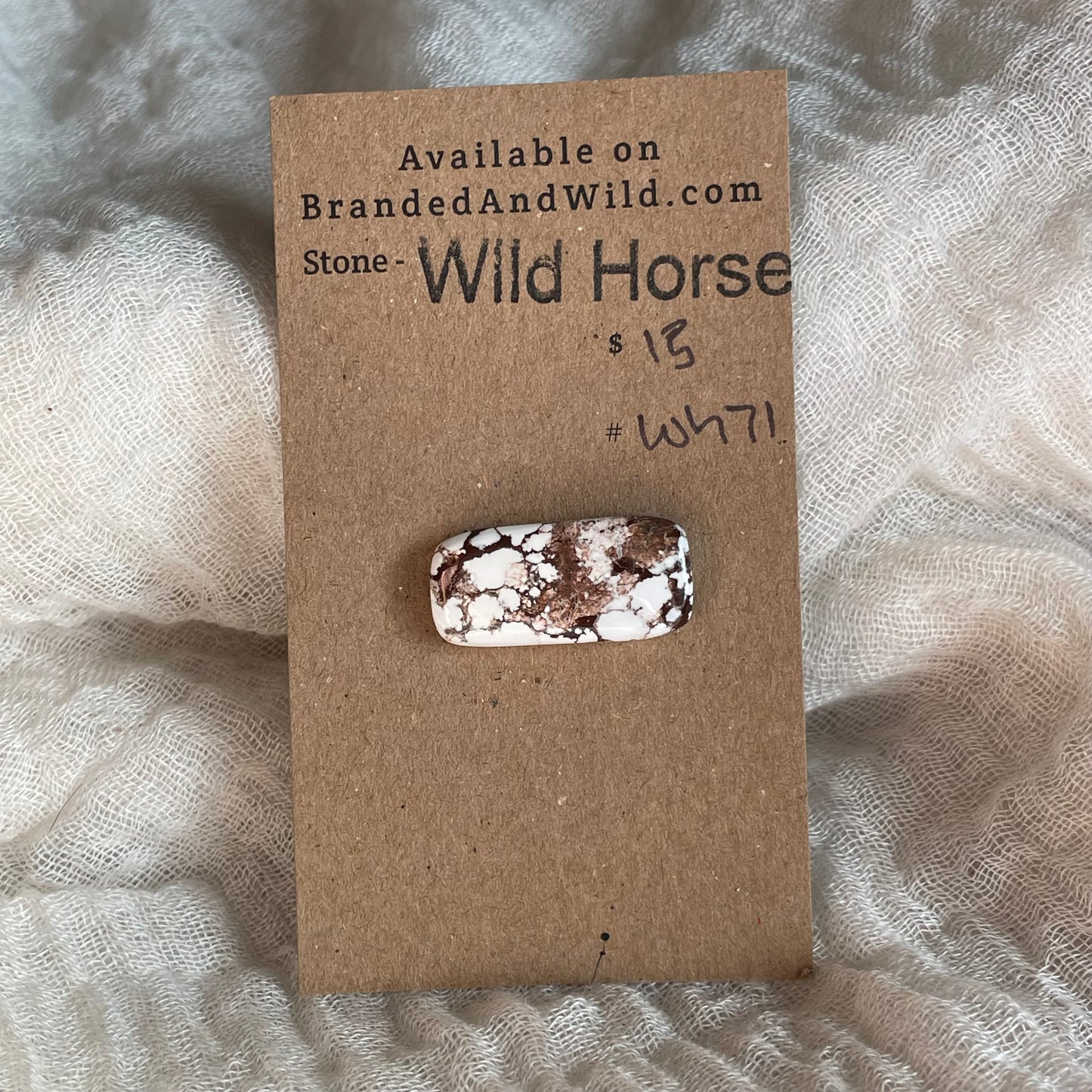 Wild Horse Cabochon - WH71 532885F0-219C-4D35-B38F-3A4DC34BE2B5 Brandedandwild.com