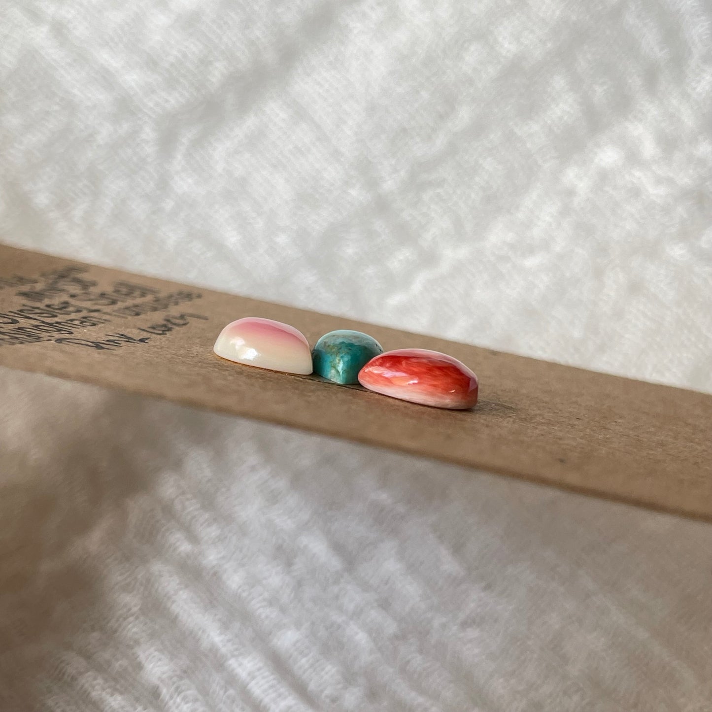 Kingman / Oyster Shell / Pink Conch Cabochon - Mix58 53347E0E-B0AC-48D1-9296-BE4262E95253 Brandedandwild.com