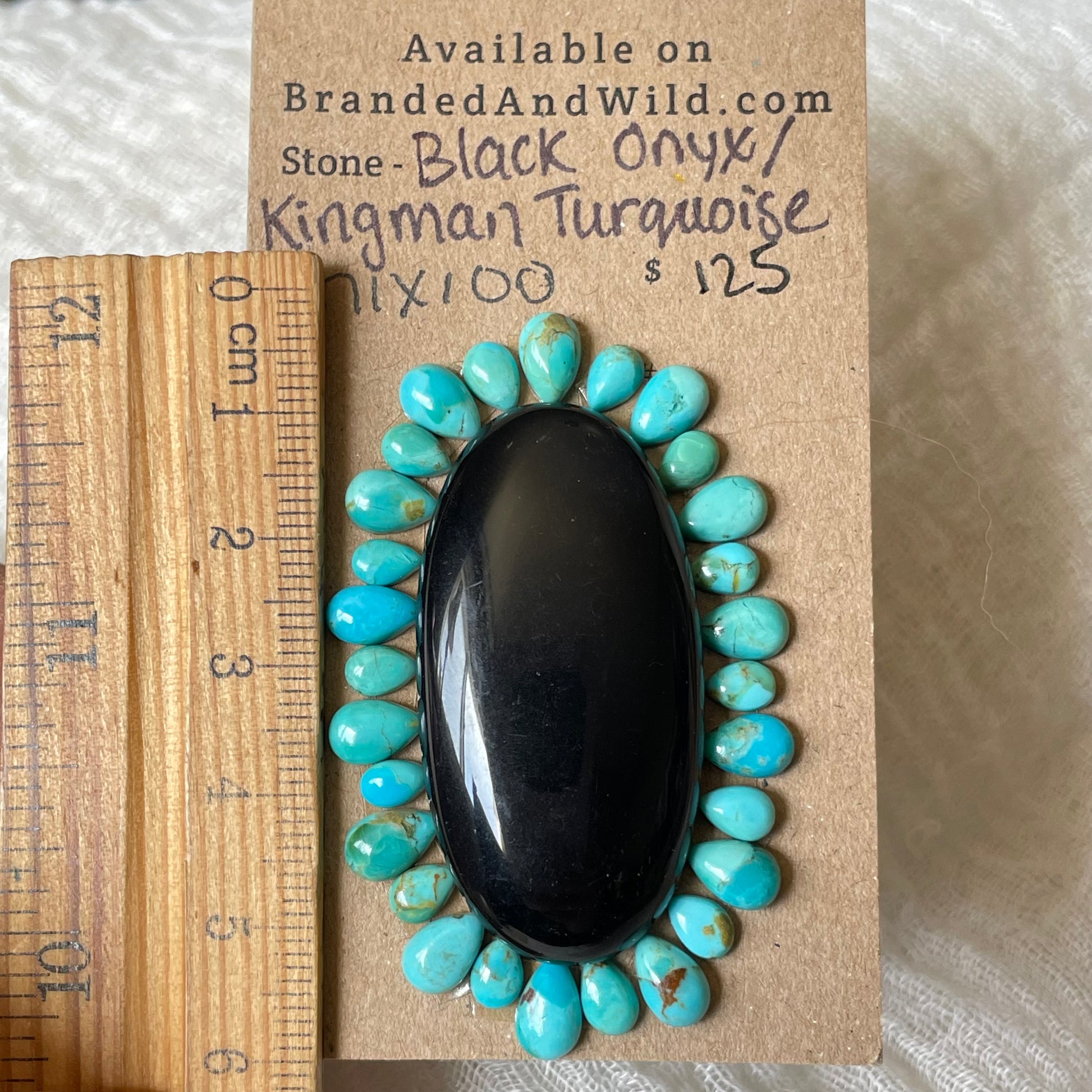 Kingman / Black Onyx Cabochon - Mix100 5338A12A-69E3-49FC-B332-E5F8A6F7BAB8 Brandedandwild.com