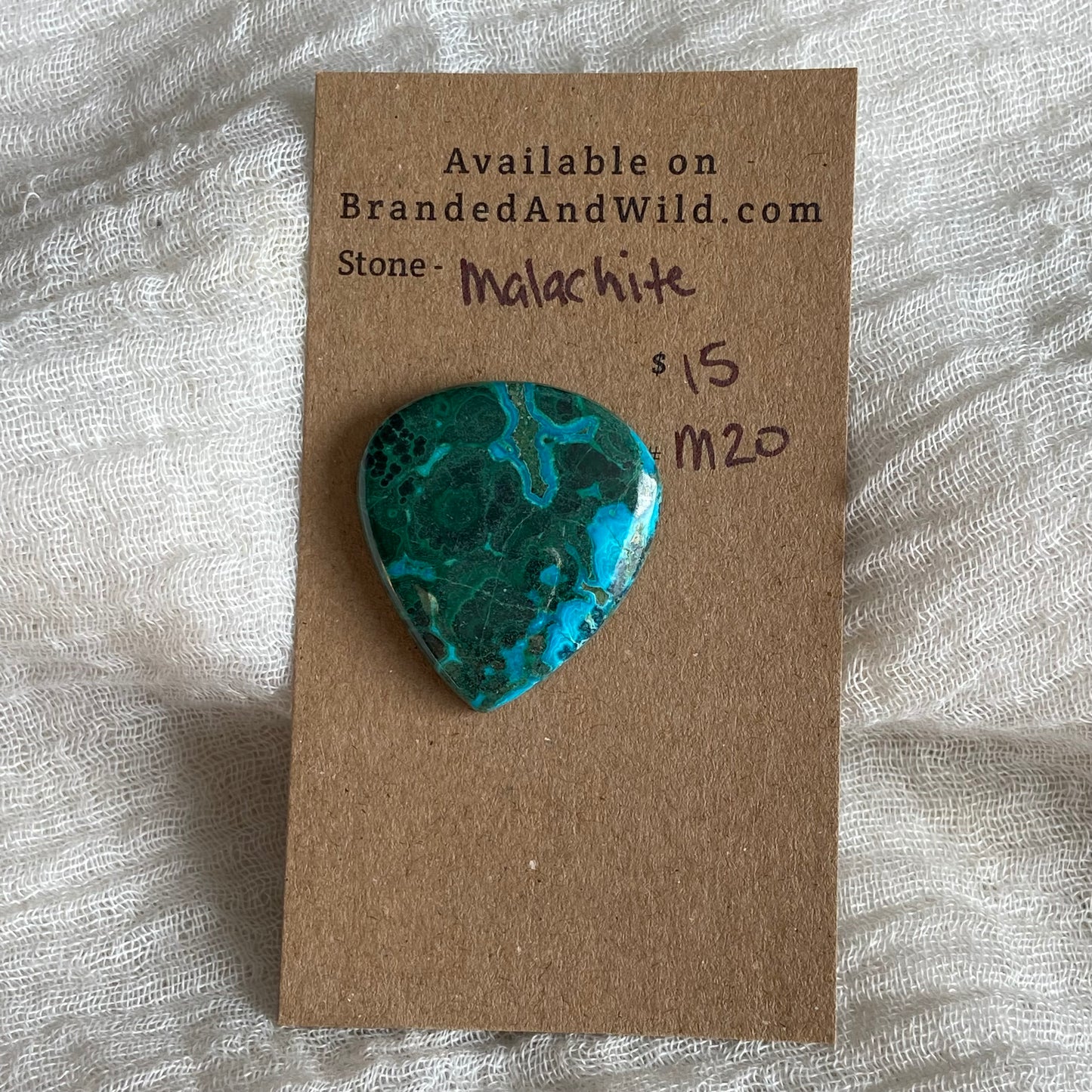 Malachite Cabochon - M20 534E9075-464E-4891-916B-17D3D5FF86B3 Brandedandwild.com